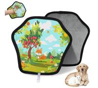 WowPrint Cute Forest Fox - Guante de depilación de mascotas para gatos y perros, reutilizables, electrostáticos, herramienta de cepillo para sofá, ropa, alfombra, muebles, asiento de coche, 1 paquete