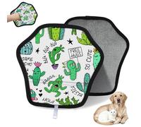 WowPrint Divertidos guantes de depilación de mascotas con diseño de cactus de dibujos animados para gatos, perros, cactus, reutilizables, electrostáticos, herramienta de cepillo para sofá, ropa