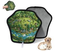 WowPrint Earth Planet - Guante de depilación de mascotas para gatos y perros, reutilizable, electrostático, herramienta de cepillo para sofá, ropa, alfombra, muebles, asiento de coche, 1 paquete