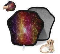 WowPrint Galaxy And Stars Planet - Guante de depilación de mascotas para gatos, perros, estrellas, nebulosa, reutilizable, electrostático, herramienta de cepillo para sofá, ropa, alfombra, muebles