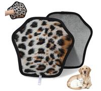 WowPrint Guante de depilación de animales con patrón de leopardo para gatos y perros, reutilizable, electrostático, herramienta de cepillo para sofá, ropa, alfombra, muebles, asiento de coche, 1