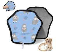 WowPrint Guante de depilación de mascotas con bonito patrón de oveja para gatos, perros, ovejas, reutilizables, electrostáticos, herramienta de cepillo para sofá, ropa, alfombra, muebles, asiento de