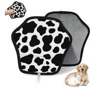 WowPrint Guante de depilación de mascotas con estampado de piel de vaca, para gatos, perros, animales de vaca, reutilizables, electrostáticos, herramienta de cepillo para sofá, ropa, alfombra, muebles