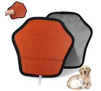WowPrint Guante de depilación de mascotas con estampado de textura de baloncesto para gatos y perros, reutilizable, electrostático, guantes de pelo de mascotas, herramienta de cepillo para sofá, ropa
