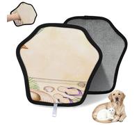 WowPrint Guante de depilación de mascotas con estampado de verano en acuarela para gatos y perros, reutilizables, electrostáticos, herramienta de cepillo para sofá, ropa, alfombra, muebles, asiento de