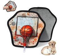 WowPrint Guante de depilación de mascotas con estampado deportivo de baloncesto para gatos y perros, reutilizables, electrostáticos, herramienta de cepillo para sofá, ropa, alfombra, muebles, asiento