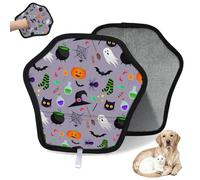 WowPrint Guante de depilación de mascotas con estampado temático de Acción de Gracias para gatos y perros, reutilizable, electrostático, herramienta de cepillo para sofá, ropa, alfombra, muebles