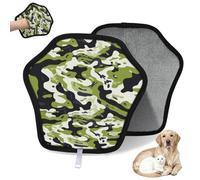 WowPrint Guante de depilación de mascotas con patrón de camuflaje para gatos y perros, reutilizables, electrostáticos, herramienta de cepillo para sofá, ropa, alfombra, muebles, asiento de coche, 1
