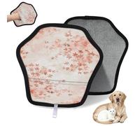 WowPrint Guante de depilación de mascotas con patrón de hojas de arce para gatos y perros, reutilizables, electrostáticos, herramienta de cepillo para sofá, ropa, alfombra, muebles, asiento de coche