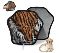 WowPrint Guante de depilación de mascotas con patrón de tigres para gatos y perros, reutilizables, electrostáticos, herramienta de cepillo para sofá, ropa, alfombra, muebles, asiento de coche, 1
