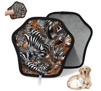 WowPrint Guante de depilación de mascotas con patrón psicodélico para gatos, perros, reutilizables, electrostáticos, herramienta de cepillo para sofá, ropa, alfombras, muebles, asiento de coche, 1