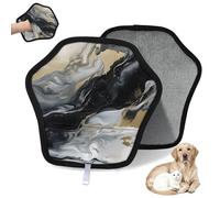 WowPrint Guante de depilación de mascotas con textura artística de mármol para gatos, perros, reutilizables, electrostáticos, herramienta de cepillo para sofá, ropa, alfombra, muebles, asiento de