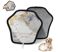 WowPrint Guante de depilación de mascotas con textura de mármol para gatos, perros, reutilizables, electrostáticos, herramienta de cepillo para sofá, ropa, alfombra, muebles, asiento de coche, 1