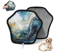 WowPrint Guante de depilación de mascotas con textura de mármol, reutilizable, electrostático, herramienta de cepillo para sofá, ropa, alfombra, muebles, asiento de coche, 2 unidades