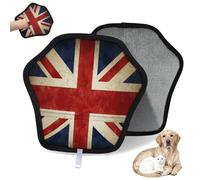 WowPrint Guante de depilación vintage de la bandera de Gran Bretaña para gatos, perros, bandera nacional del Reino Unido, reutilizable, electrostático, herramienta de cepillo para sofá, ropa, alfombra