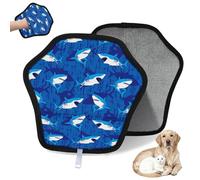 WowPrint Guantes de depilación de animales marinos para gatos, perros, tiburones, reutilizables, electrostáticos, herramienta de cepillo para sofá, ropa, alfombra, muebles, asiento de coche, 1 paquete