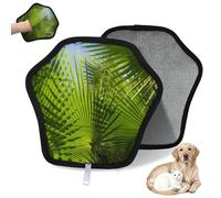 WowPrint Guantes de depilación de mascotas tropicales con hojas de palma para gatos y perros, reutilizables, electrostáticos, herramienta de cepillo para sofá, ropa, alfombra, muebles, asiento de