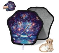 WowPrint Hockey Sports - Guante de depilación de mascotas para gatos y perros, reutilizables, electrostáticos, herramienta de cepillo para sofá, ropa, alfombra, muebles, asiento de coche, 2 unidades