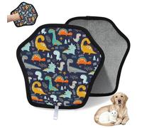 WowPrint Lindo guante colorido para eliminar el pelo de mascotas, para gatos, perros, dinosaurios, reutilizables, electrostáticos, guantes de pelo de mascotas, herramienta de cepillo para sofá, ropa