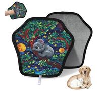 WowPrint Lindo guante de depilación de mascotas con árbol de koala para gatos, perros, reutilizables, electrostáticos, herramienta de cepillo para sofá, ropa, alfombra, muebles, asiento de coche, 1