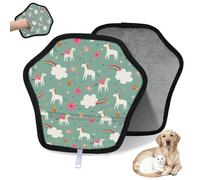WowPrint Lindo guante de depilación de mascotas para gatos, perros, unicornios mágicos, reutilizables, electrostáticos, herramienta de cepillo para sofá, ropa, alfombra, muebles, asiento de coche, 1
