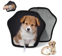 WowPrint Lindo guante de depilación de perro Corgi para gatos, perros, corgi, divertido, reutilizable, electrostático, herramienta de cepillo para sofá, ropa, alfombra, muebles, asiento de coche
