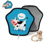 WowPrint Lindo guante de eliminación de pelo de mascota de vaca muoing para gato, perro, vaca, reutilizable, electrostático, guantes de pelo de mascotas, herramienta de cepillo para sofá, ropa