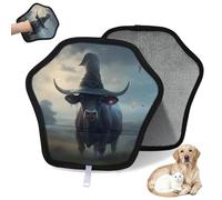 WowPrint Magical World - Guante de depilación de mascotas para gatos y perros, reutilizable, electrostático, herramienta de cepillo para sofá, ropa, alfombra, muebles, asiento de coche, 1 paquete