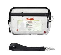 WowPrint Mini funda con cremallera para tarjetas de carpa koi japonesa para mujeres y hombres, con ventana de identificación, cartera, portátil, ligera, pequeña, con cremallera, organizador de