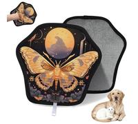 WowPrint Mystical Ethnic Flower Butterfly - Guante de depilación de mascotas, reutilizable, electrostático, herramienta de cepillo para sofá, ropa, alfombra, muebles, asiento de coche, 2 unidades