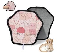 WowPrint Pattern Cute Pigs - Guante de depilación de mascotas para gatos, perros, cerdos, reutilizables, electrostáticos, herramienta de cepillo para sofá, ropa, alfombra, muebles, asiento de coche, 1