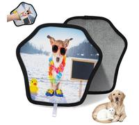 WowPrint Snow Funny - Guante para eliminar el pelo de mascotas, para gatos, perros, perros, reutilizables, electrostáticos, herramienta de cepillo para sofá, ropa, alfombra, muebles, asiento de coche