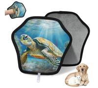 WowPrint Submarine World Oceans - Guante de depilación de mascotas para gatos, perros, reutilizables, electrostáticos, herramienta de cepillo para sofá, ropa, alfombra, muebles, asiento de coche, 2