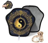 WowPrint Tai Chi Yin Yang - Guante de depilación de mascotas para gatos y perros, reutilizables, electrostáticos, herramienta de cepillo para sofá, ropa, alfombra, muebles, asiento de coche, 2