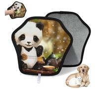 WowPrint Tea Party Painting_546797944 - Guante de depilación de mascotas para gatos y perros, reutilizable, electrostático, herramienta de cepillo para sofá, ropa, alfombra, muebles, asiento de coche