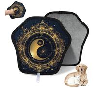 WowPrint Yin Yang Tai Chi - Guante de depilación de mascotas para gatos y perros, reutilizables, electrostáticos, herramienta de cepillo para sofá, ropa, alfombra, muebles, asiento de coche, 1 paquete