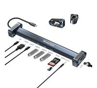 Wowssyo Adaptador USB C Dock 10 en 1, Ethernet LAN RJ45, 100W PD, 3 USB-A 5Gbps, Puerto TF/SD, Audio, Puerto de Datos USB-C, 4K HDTV, para MacBook M1, para iPad Pro, para Surface Pro y más.