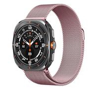 Wowstrap Correas magnéticas para Samsung Galaxy Watch Ultra de 47 mm, correa de metal de acero inoxidable para Samsung Watch Ultra de 47 mm, brazalete de malla con un clic