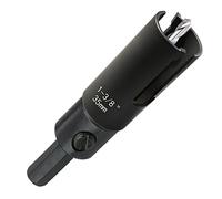 WoWSupM Cortador de sierra de agujero con punta de carburo profundo de 1-3/8 pulgadas para azulejos de pared de MDF de tablones resistentes de múltiples materiales, 10 veces más cortes, 5 veces más rápido