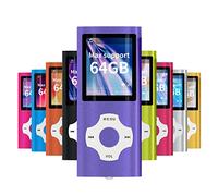 WOWSYS - Reproductor MP3/MP4 Digital, Compacto y portátil (máximo 64 GB) con Visor de Fotos, Lector de Libros electrónicos y grabadora de Voz y Radio FM, vídeo y película en Color Morado