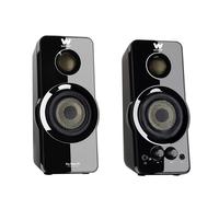 Woxter Big Bass 95 RGB - Altavoces Multimedia Estéreo, 20W, Potentes, conexión 3,5mm, iluminación RGB, Botones y Conexiones AUX y Cascos en Parte Frontal, PC/Smartphones y videoconsolas