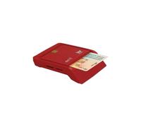 Lector de DNI y Tarjetas Woxter Combo PE26-148/ Rojo/ USB 2.0