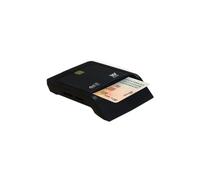 Woxter Lector Dni Combo - Lector DNI electrónico 3.0 y 4.0, Compatible con Las Tarjetas Smart Cards o Tarjetas Inteligentes, con 3 Ranuras para Tarjetas, Color Negro