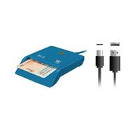 Lector de DNI y Tarjetas Woxter PE26-197/ Azul/ USB 2.0
