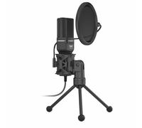 Micrófono con Trípode y Pop Killer Woxter Mic-Studio 60/ USB 2.0