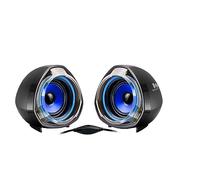 Woxter SO26-055 Big Bass 70 - Altavoces para PC (Mando de Control de Volumen, 15 W de Potencia, Conexiones 3.5 mm, USB, óptimo para PC/Smartphones/Videoconsolas) color Negro/Azul