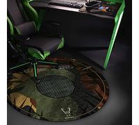 Woxter Stinger Floorpad Camouflage - Alfombrilla Gaming de Suelo, Tapete Protector para Suelo - Resistente al Agua, Lavable, 100% Microfibra, Diámetro 120 cm, Color Camuflaje