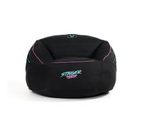 Woxter Stinger Puff Gaming - Ergonómico, Sillón para Juegos, Relleno Incluido, Tela Antimanchas y Transpirable, (Black & Blue)