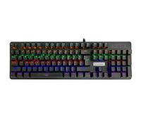 Woxter Stinger RX 900 K - Teclado mecánico con iluminación LED (Estructura Ligera en ABS, Micro Switch de Alta sensibilidad, Vida útil de más de 5000 Millones de pulsaciones), Color Negro