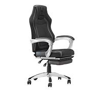 Woxter Stinger Station RX Black- Silla Gaming/Oficina (Eje Acero, Levantamiento por pistón, Piel sintética, Ergonómica, Reposabrazos, Altura Ajustable)